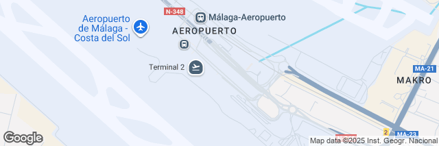 Google Maps Malaga Airport, Terminal 2 & 3 Llegadas, Malaga, 29004, Spain